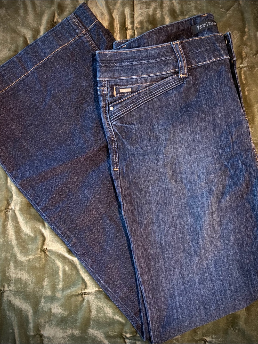White House Black Market Dark Blue Boot Cut Jeans #1161